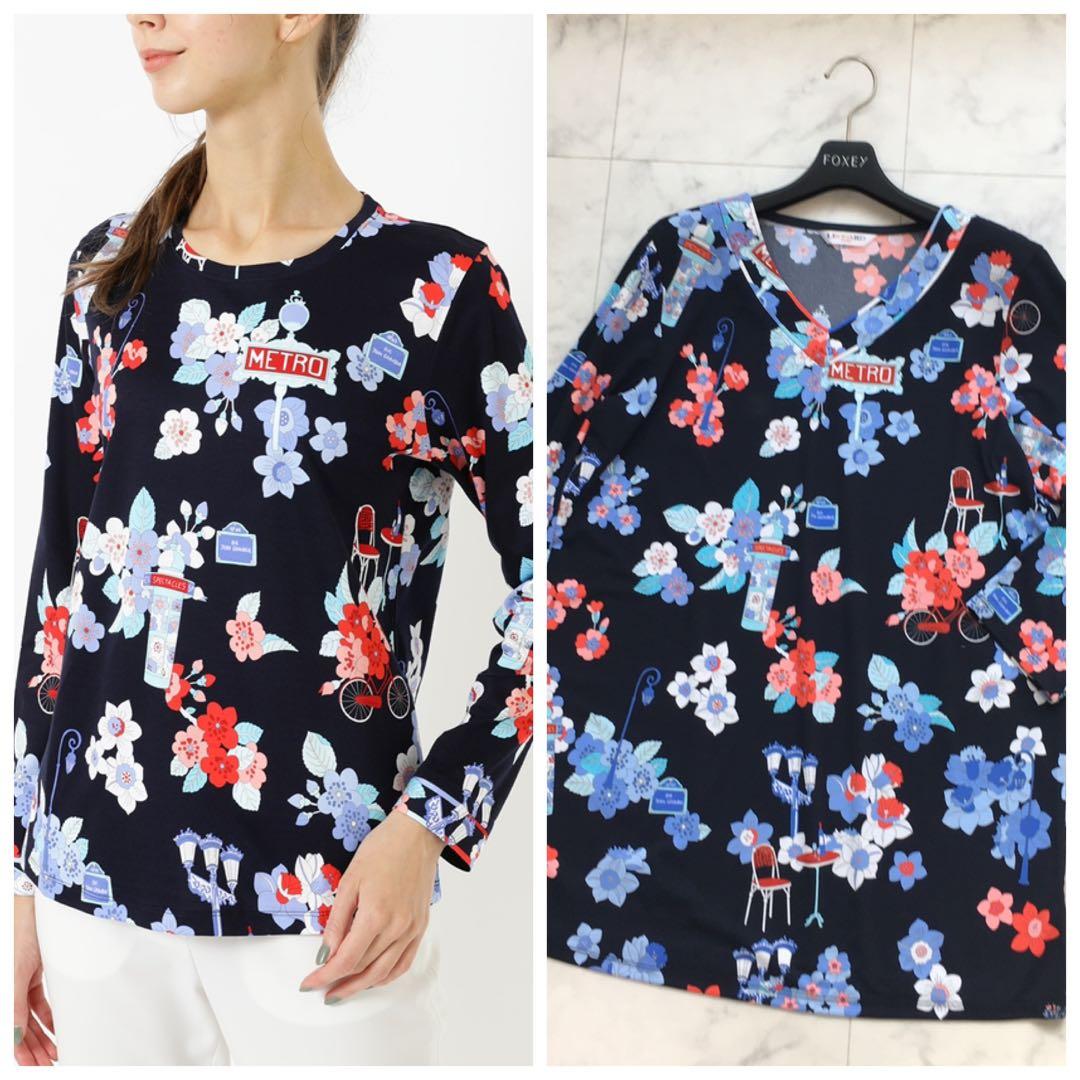 新作美品　LEONARD レオナール　ストレッチ　チュニック　42