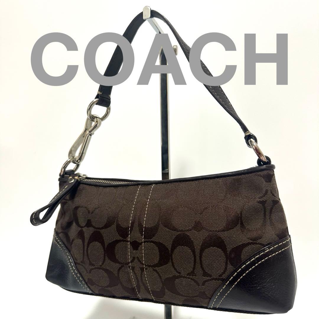 COACH コーチ ワンショルダー ポーチ ブラウン10239