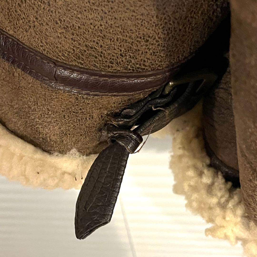 美品 USA製 AVIREX アヴィレックス B-3 ムートンジャケット 40