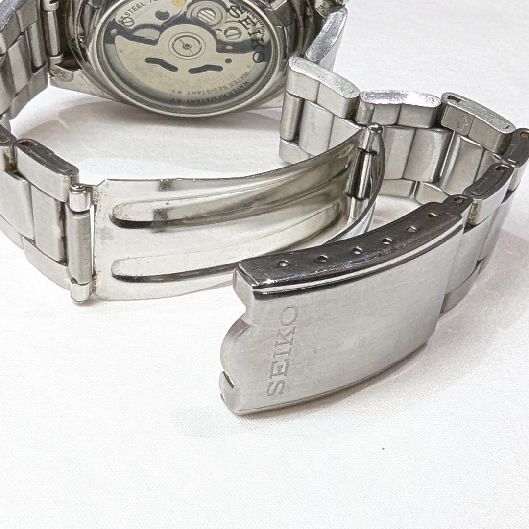 SEIKO 5 自動巻き腕時計 メンズ 稼働品 ゴールド文字盤 デイデイト