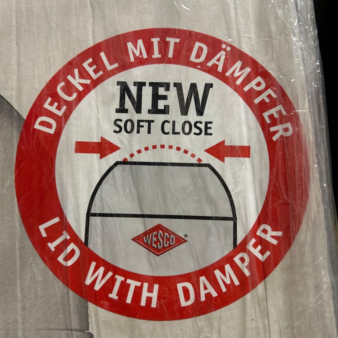 未使用　WESCO ペダル付きダストボックス　メタルライナー　33L