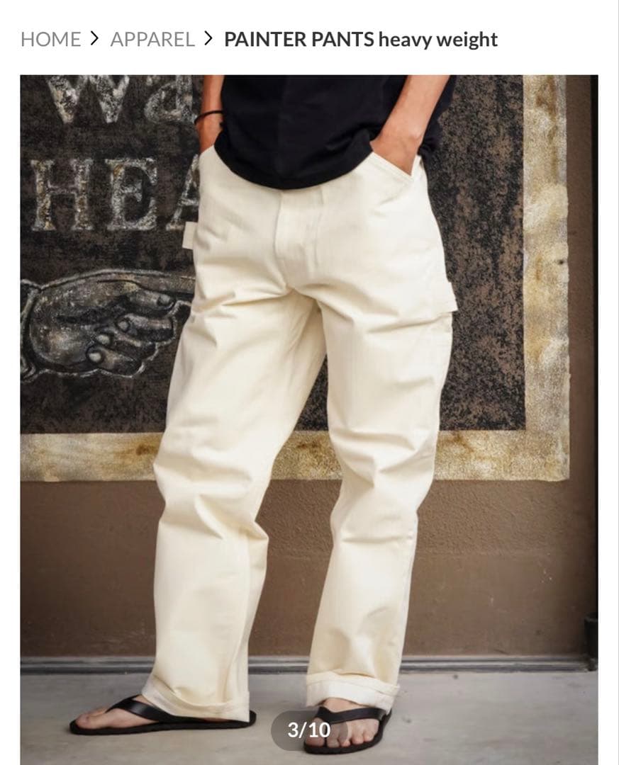 b*7様 OLD MOUNTAIN オールドマウンテン　ペインターパンツ キナリ