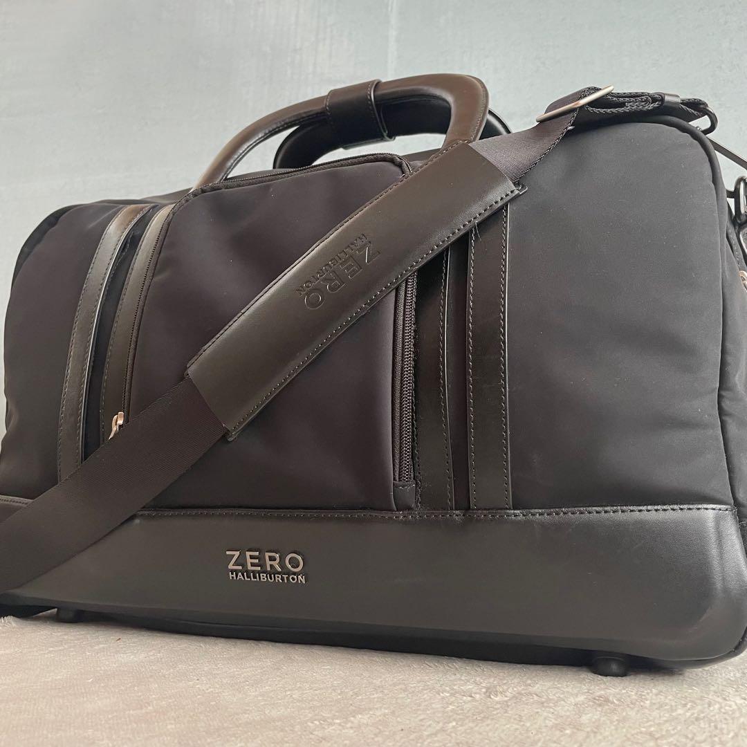 3泊4日 美品 ゼロハリバートン 2way ボストンバッグ THE JORNAL