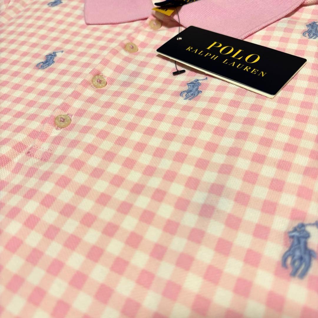 新品タグ付　ラルフローレン　160 XL ポロワンピース　ピンク