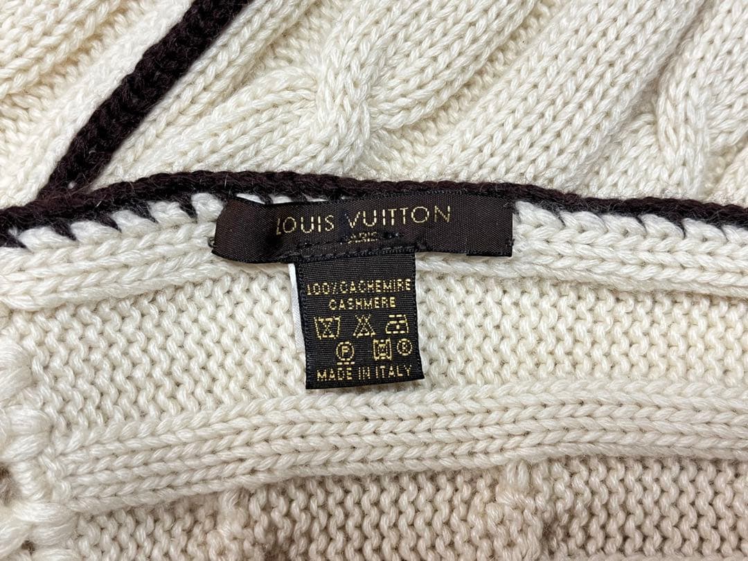 LOUIS VUITTON ルイヴィトン カシミヤ100% ロングマフラー