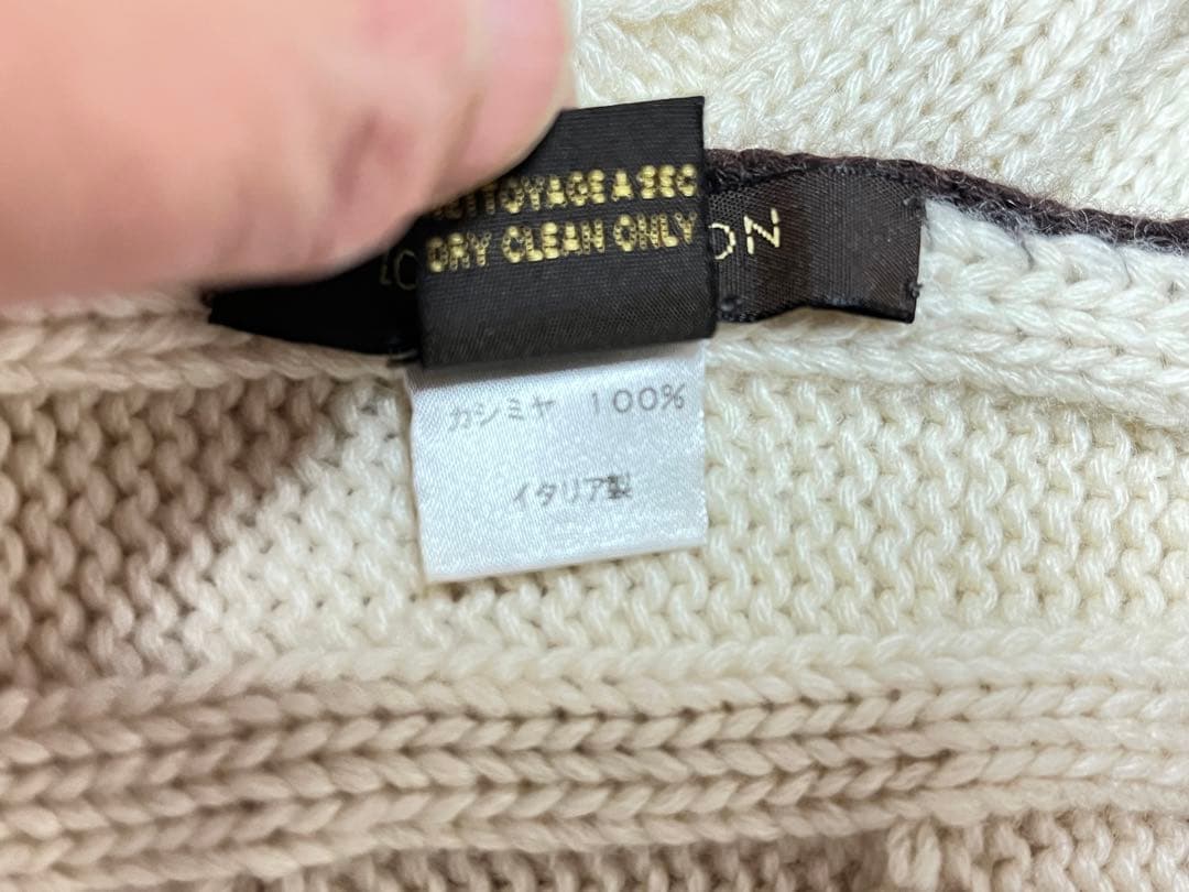 LOUIS VUITTON ルイヴィトン カシミヤ100% ロングマフラー