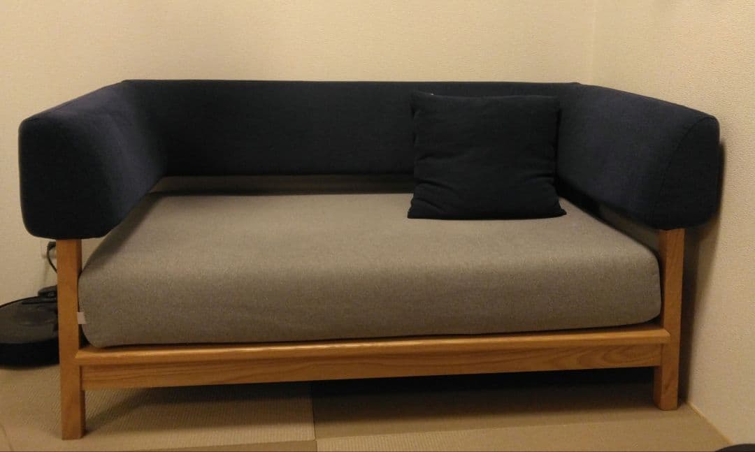 SIEVE ２人掛けソファ (ネイビー グレー)