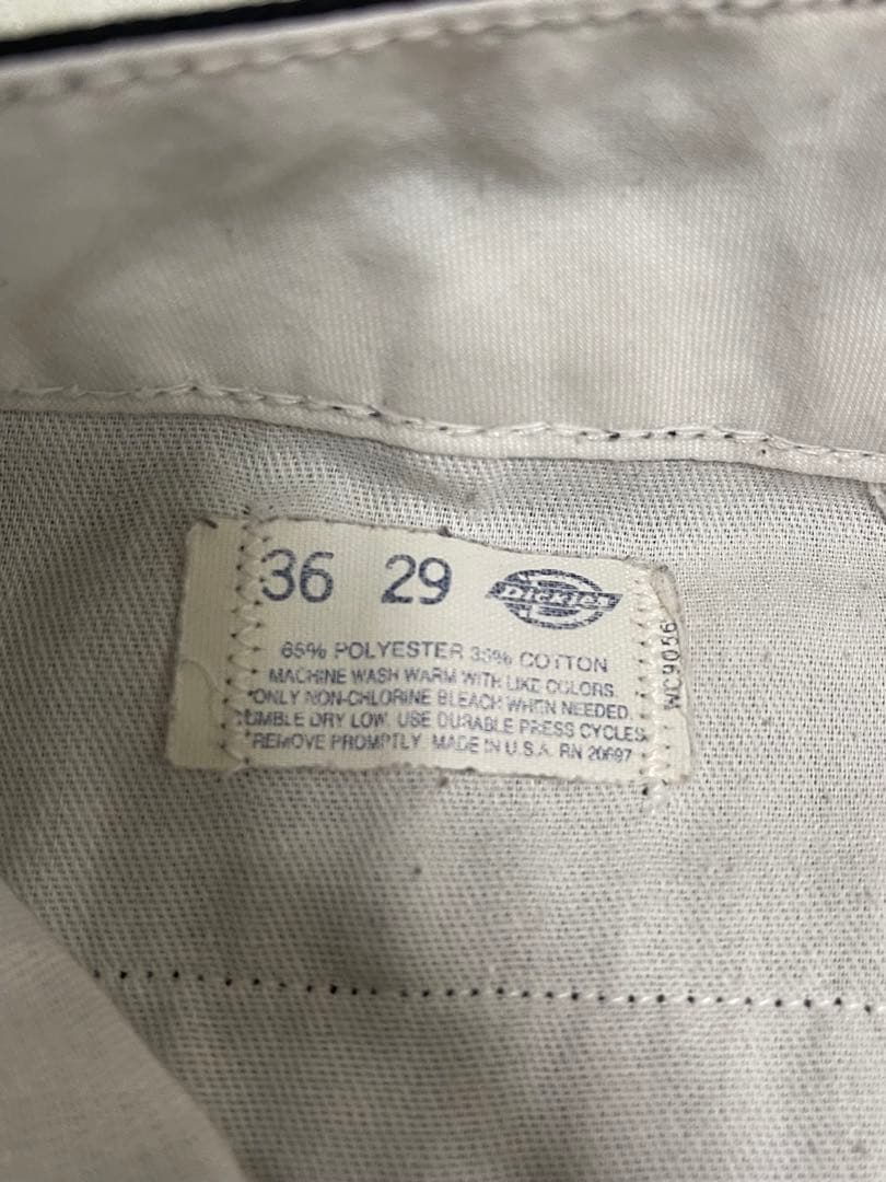 Dickies 874 チビタグ 80s USA製 ブラック 実寸W34