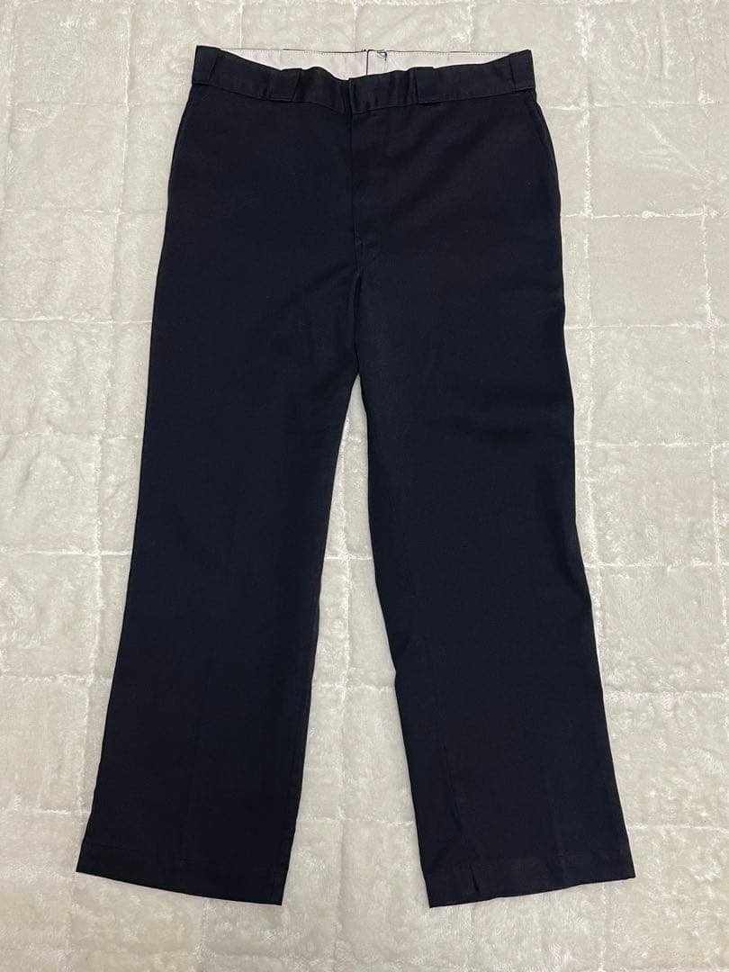 Dickies 874 チビタグ 80s USA製 ブラック 実寸W34