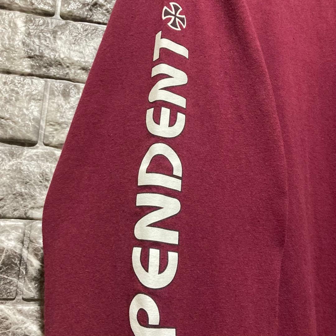 INDEPENDENT ロンT インディペンデント スケーター バーガンディXL