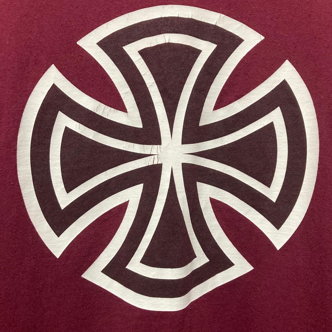 INDEPENDENT ロンT インディペンデント スケーター バーガンディXL