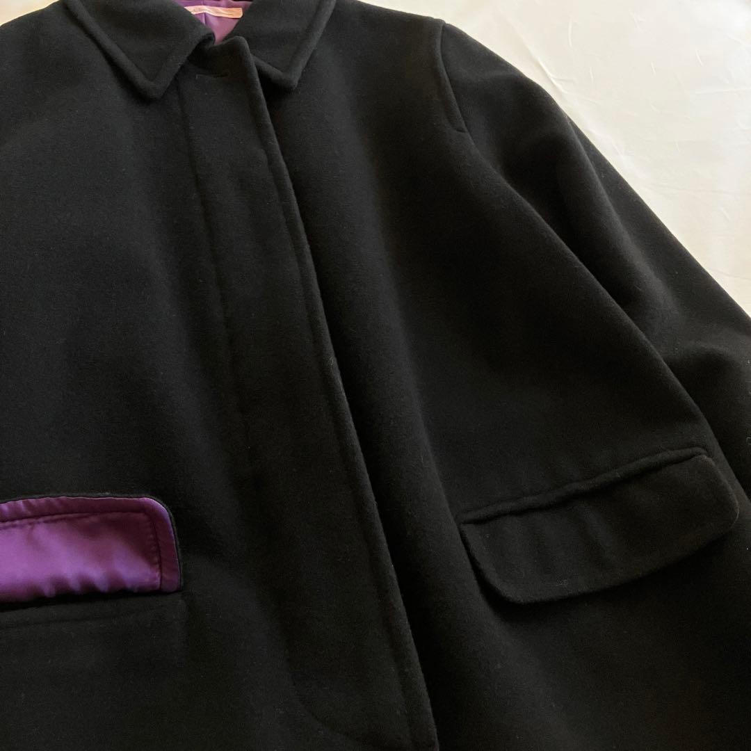 PS Paul Smith woman アンゴラ ウール ロングコート 40 黒