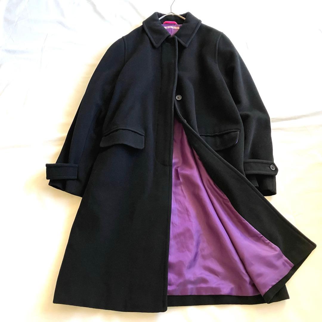 PS Paul Smith woman アンゴラ ウール ロングコート 40 黒