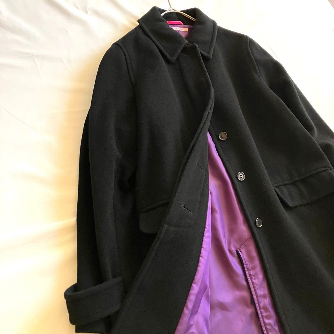 PS Paul Smith woman アンゴラ ウール ロングコート 40 黒