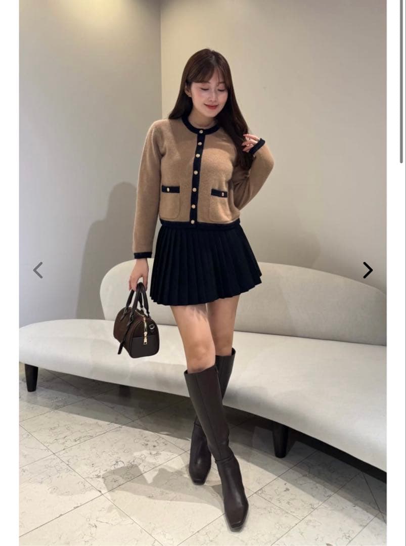 スカート herlipto Vienna Pleated Mini Skirt M