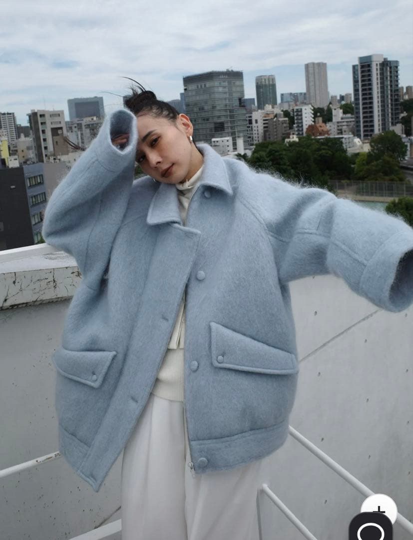 ジャケット・アウター UND MOHAIR SHAGGY FLIGHT JACKET