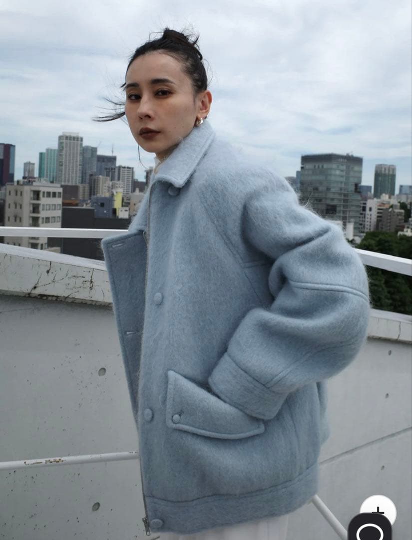 ジャケット・アウター UND MOHAIR SHAGGY FLIGHT JACKET