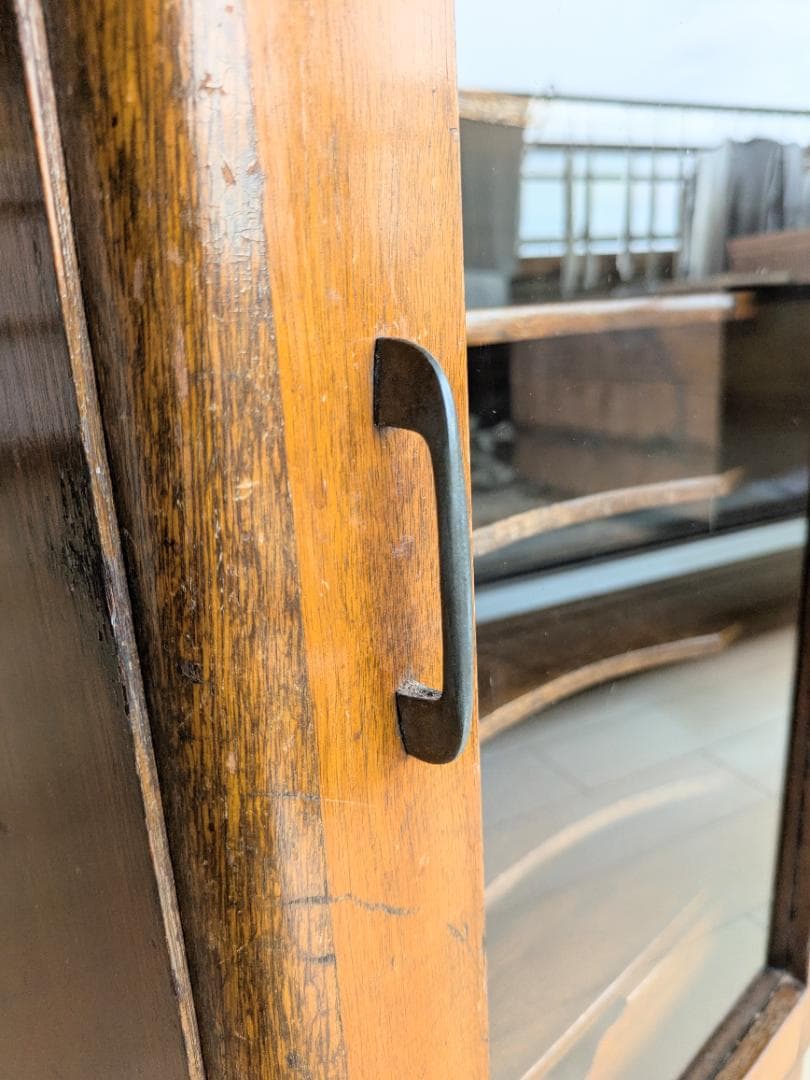 アンティーク木製ショーケース 9段キャビネット