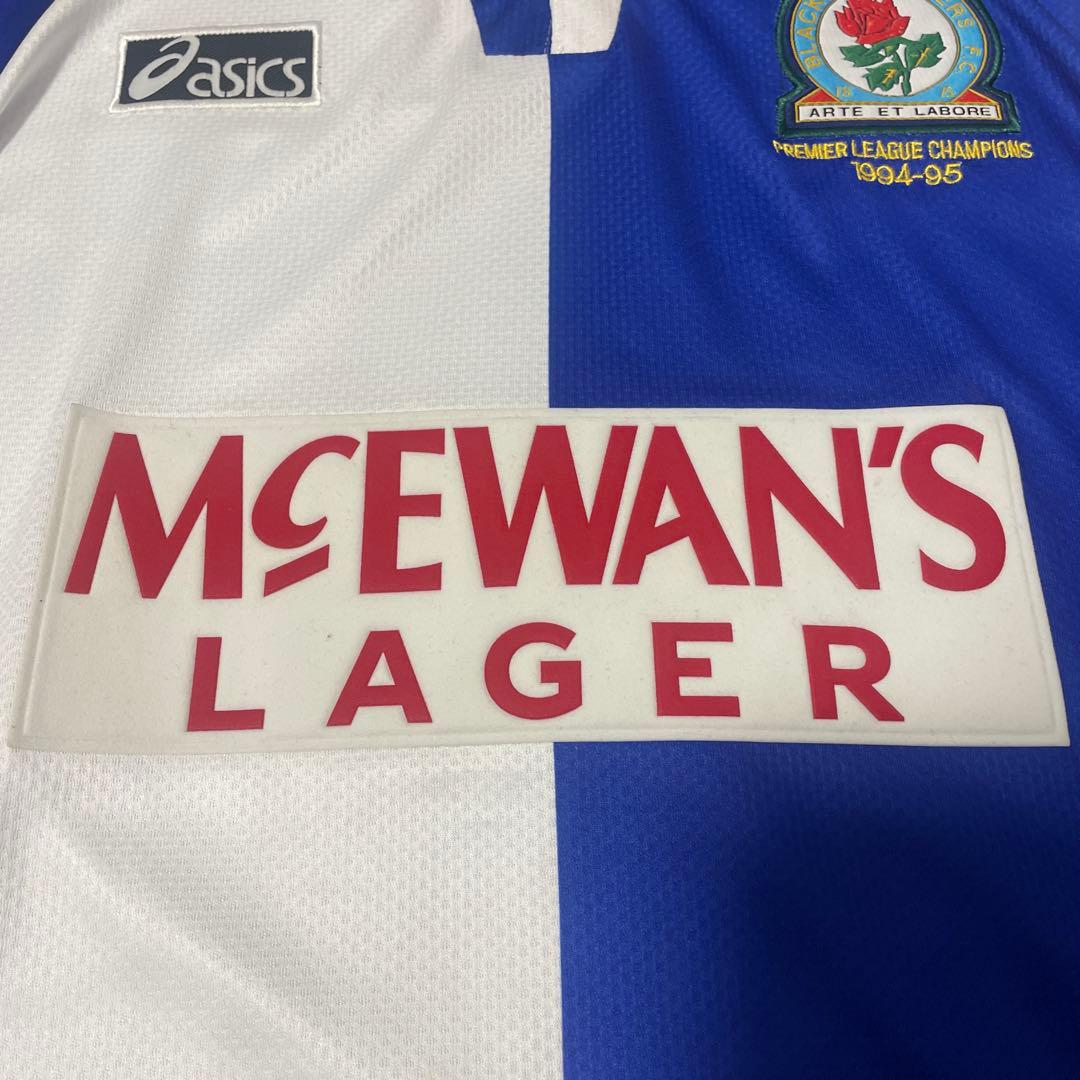ユニフォーム　ブラックバーン・ローバーズFC シアラー　1994-95 優勝