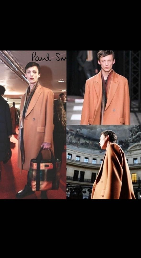 新品　Paul Smith キャメル ダブルブレスト チェスターコート　サイズs