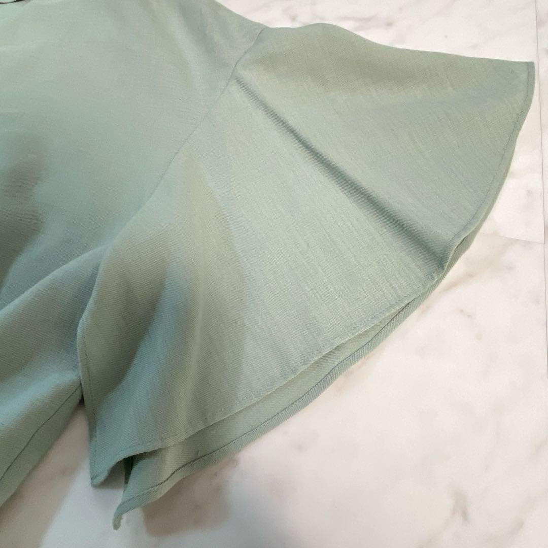 【新品タグ付き】ユナイテッドアローズ フリル スリーブ オールインワン M