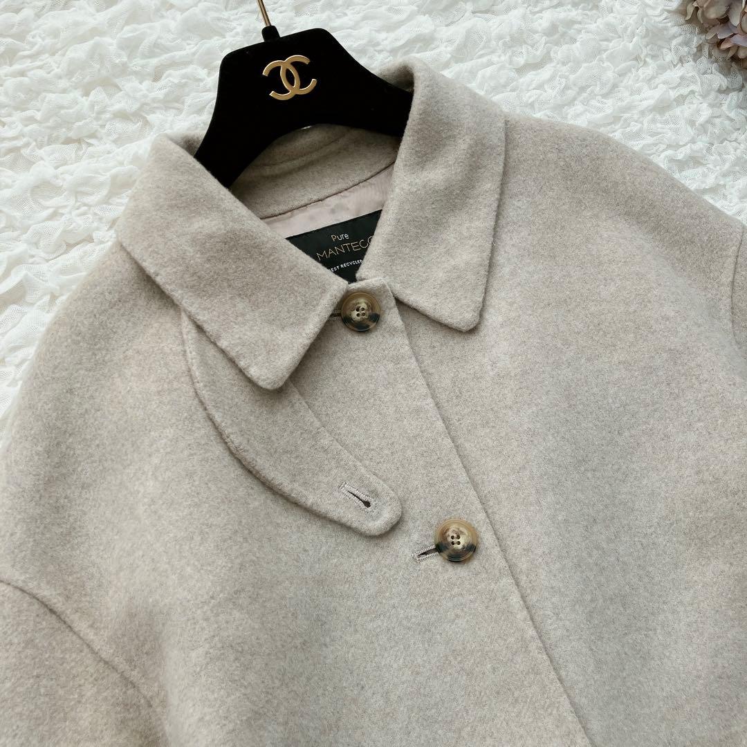 23区　24AW MANTECOPureリバー ロングコート　38 ベージュ
