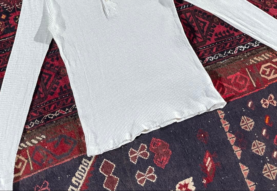 t*5様 RRL ラルフローレン ヘンリーネック サーマルロンT アイボリー X