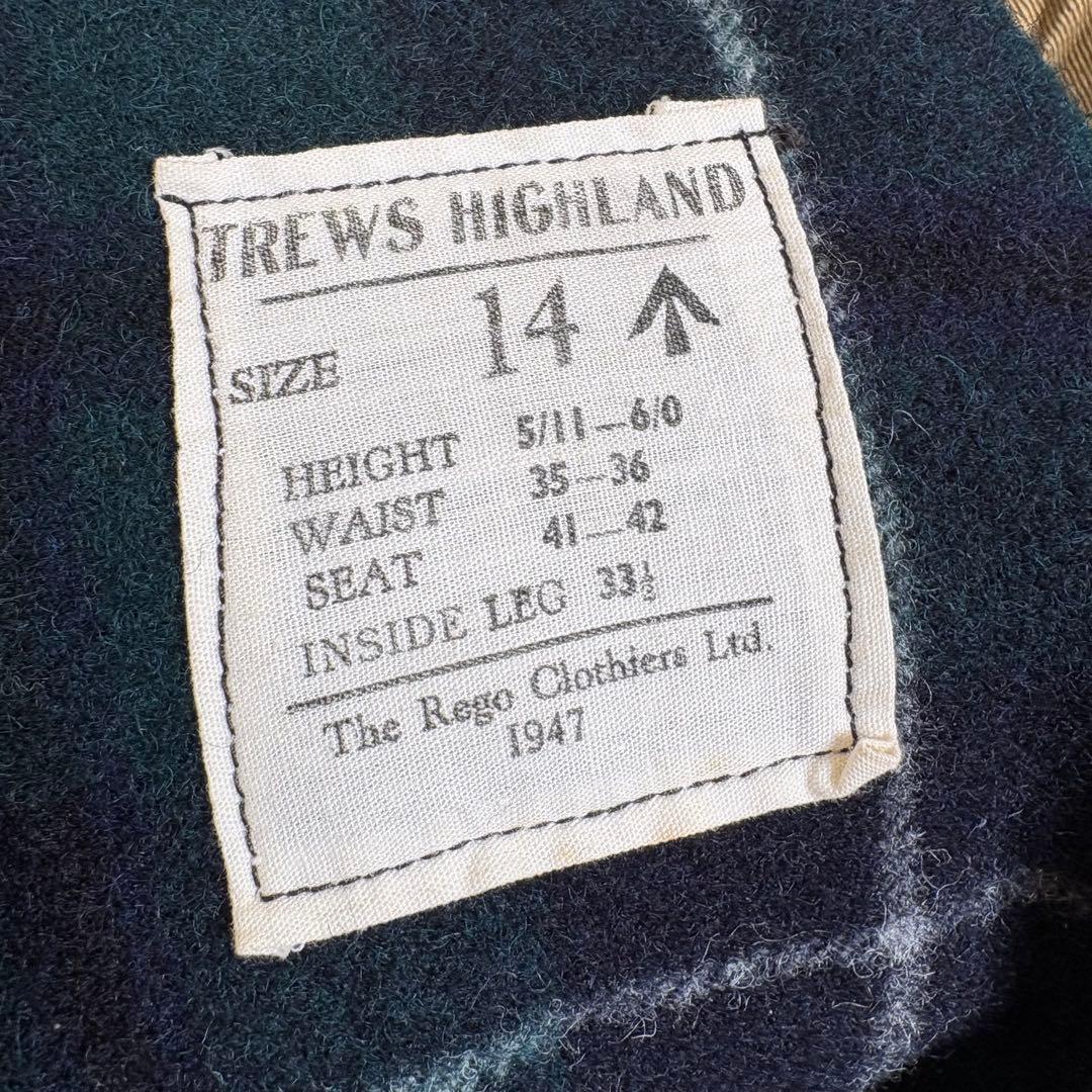 40s スコットランド軍 セレモニーパンツ ウールパンツ ミリタリースラックス