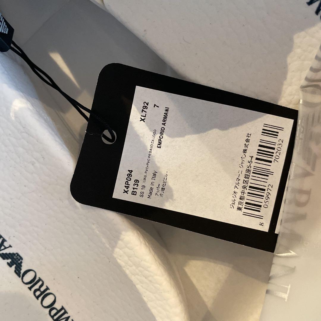 専用　エンポリオ アルマーニ ロゴ サンダル 41 ホワイト