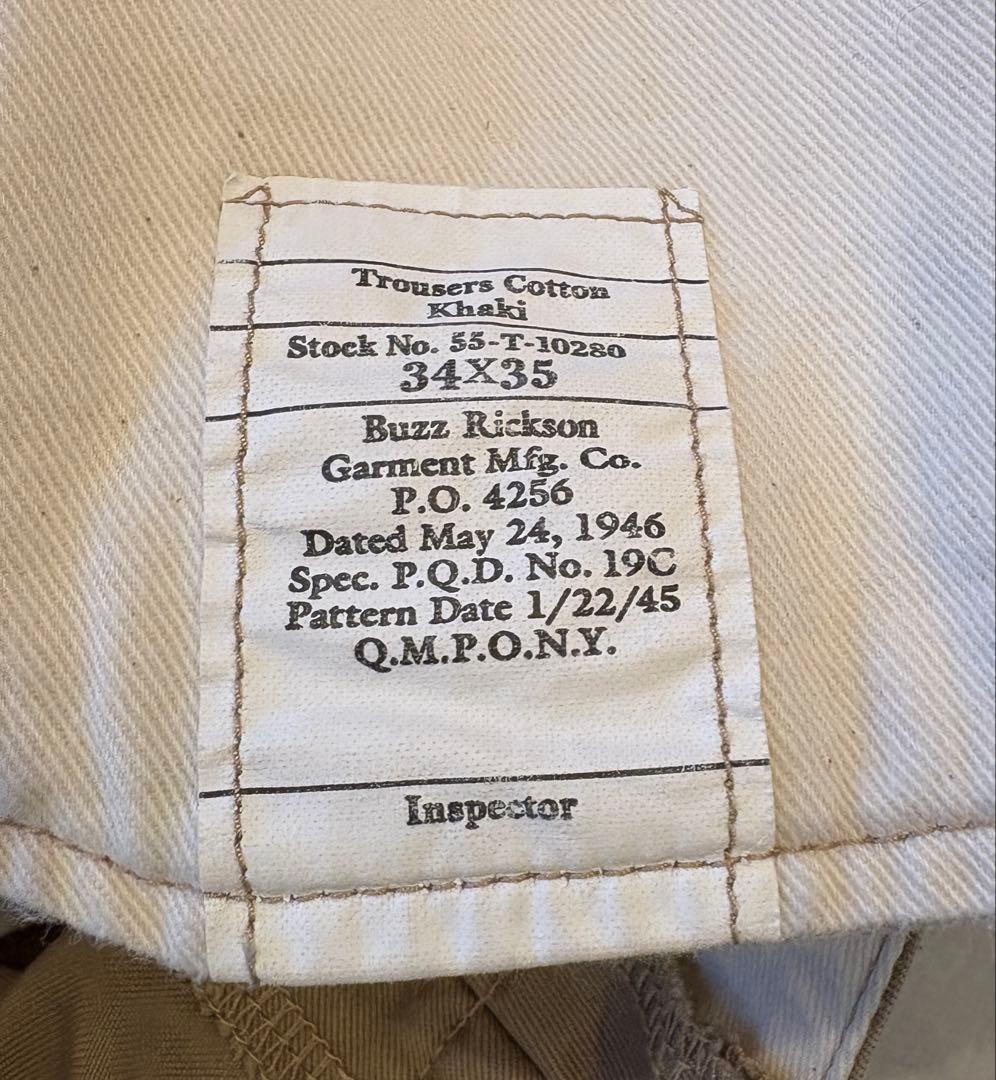 Buzz Rickson チノパン カーキ バズリクソンズ