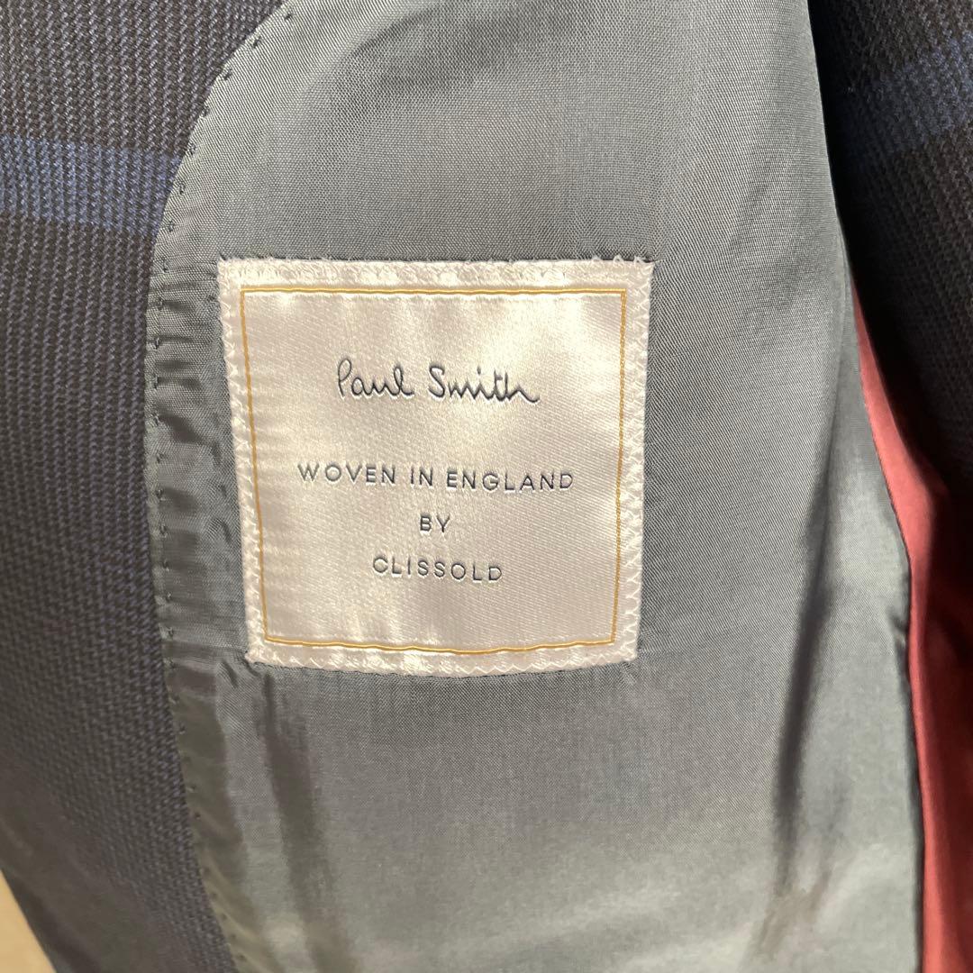 d*r様 Paul Smithネイビー チェック柄 スリムフィットスーツ 3点セ