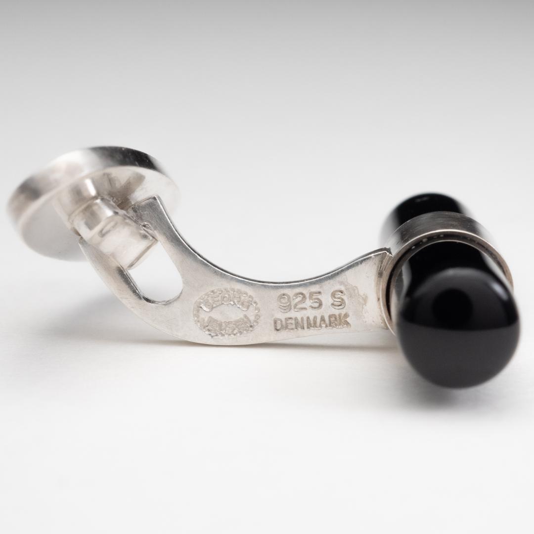  ジョージジェンセン カフリンクス シルバー×オニキス