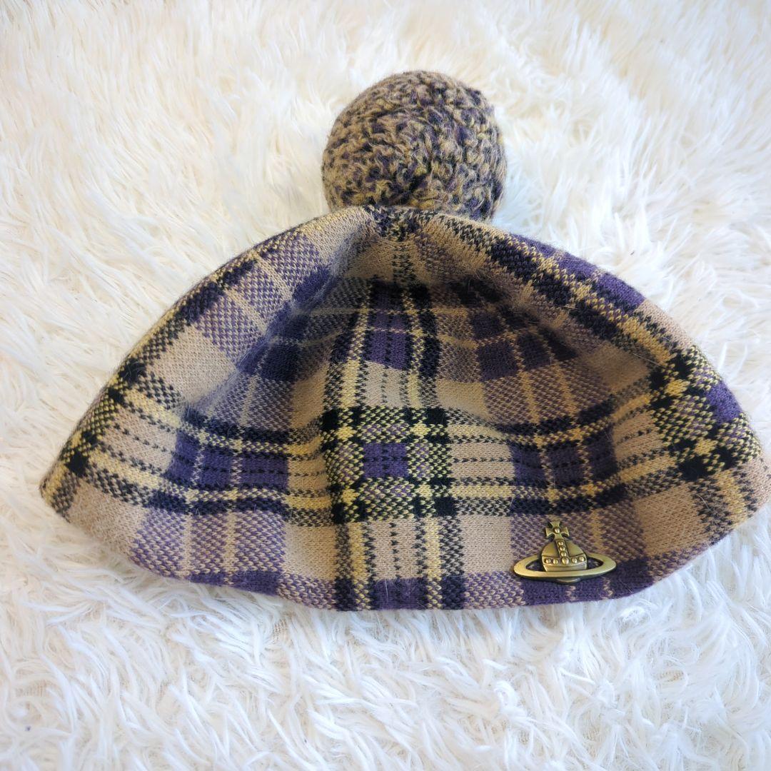 Vivienne Westwood ベレー帽　ぽんぽん　オーブ　アンゴラ28%混