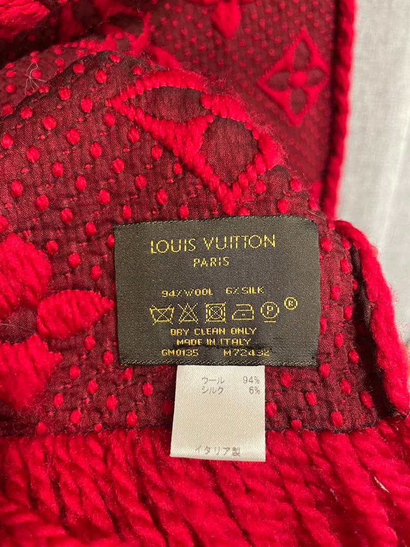 ★1日限定値引★VUITTONヴィトン　マフラー　赤色