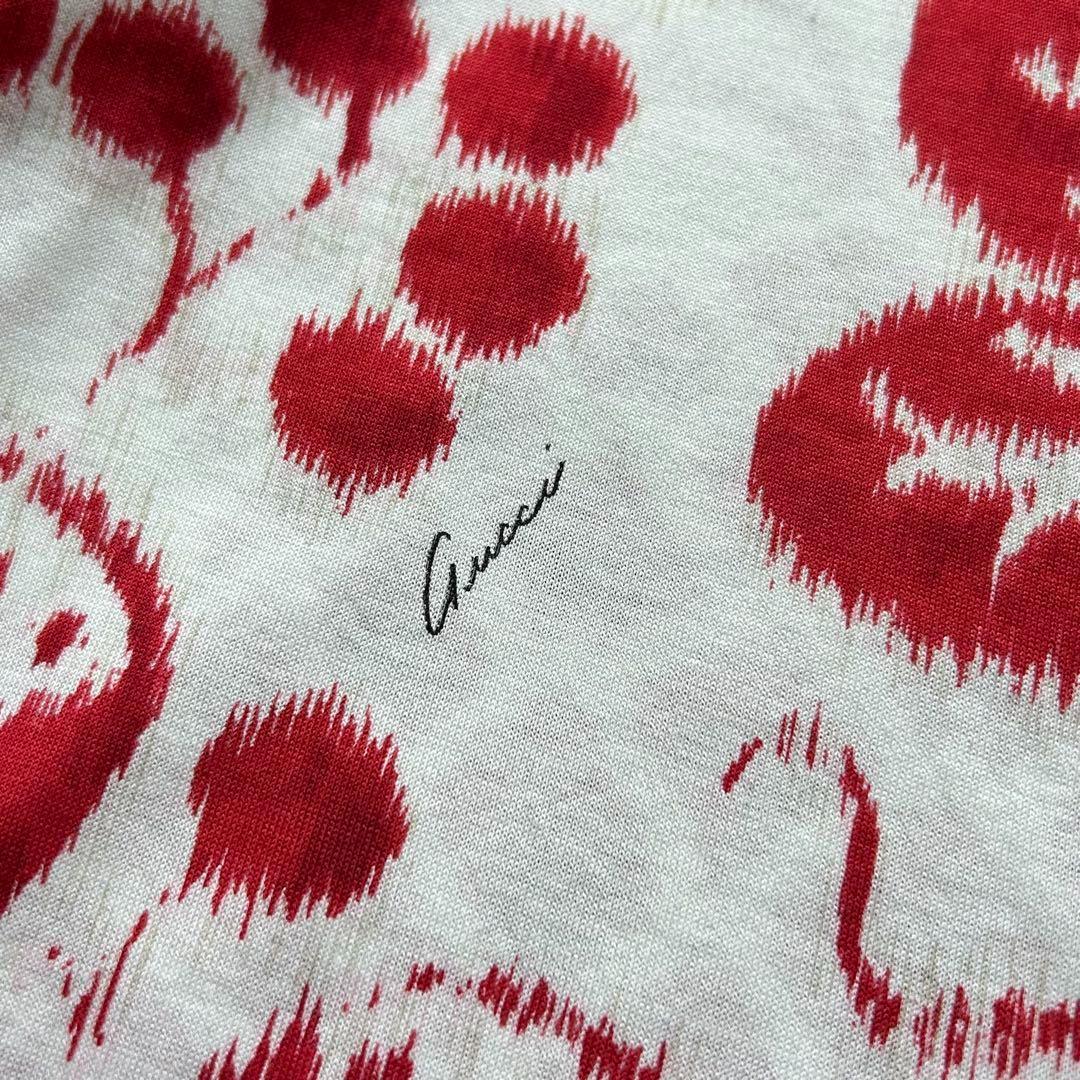 美品✨グッチ Tシャツ 花柄 ボタニカル ロゴプリント 白 XS トムフォード期