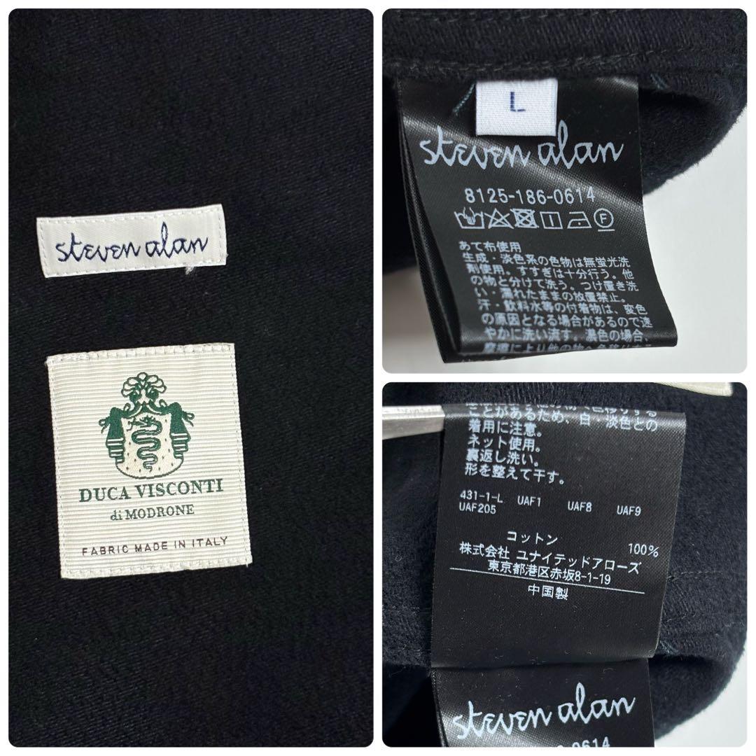 steven alan BRSH MOLE SKIN COVERALL 黒 L