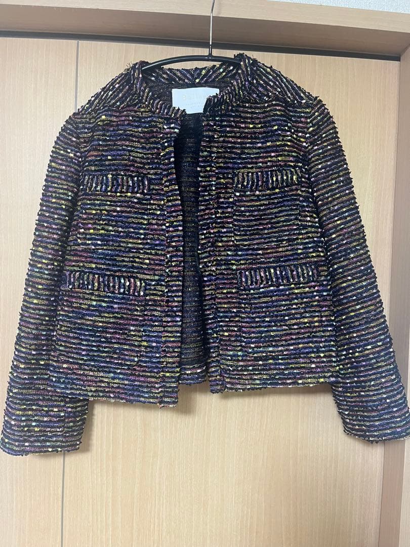 新品♡多色ツイードノーカラージャケッTomorrow Land