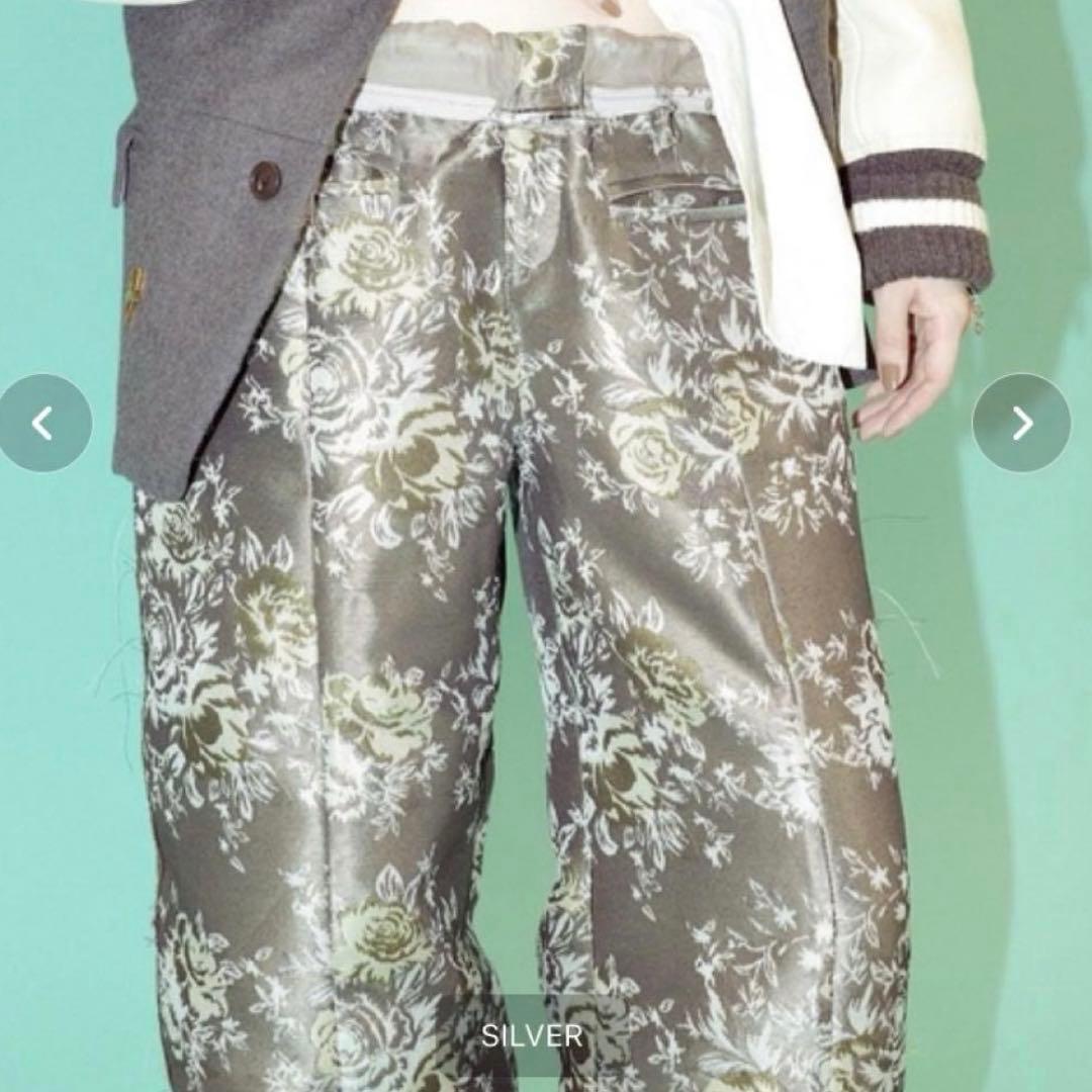 igi INSIDE OUT JACQUARD PANTS パンツ　シルバー　0
