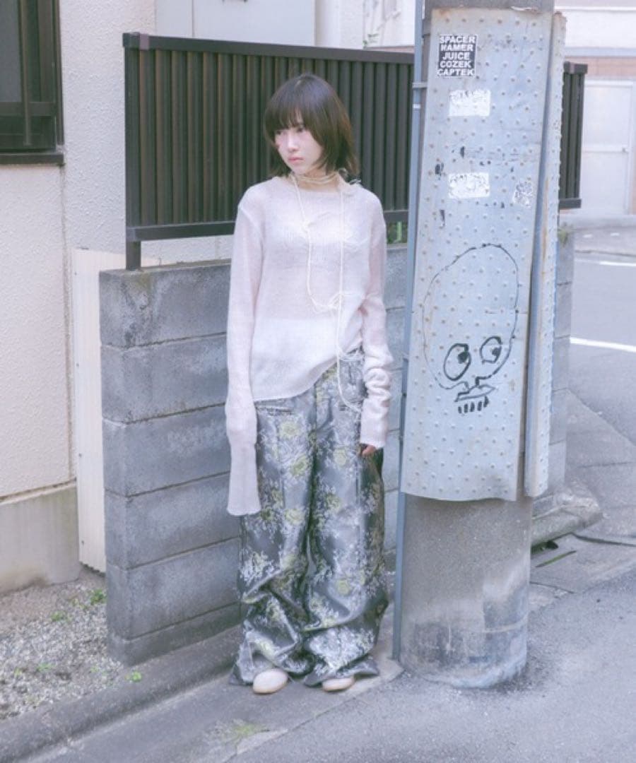 igi INSIDE OUT JACQUARD PANTS パンツ　シルバー　0