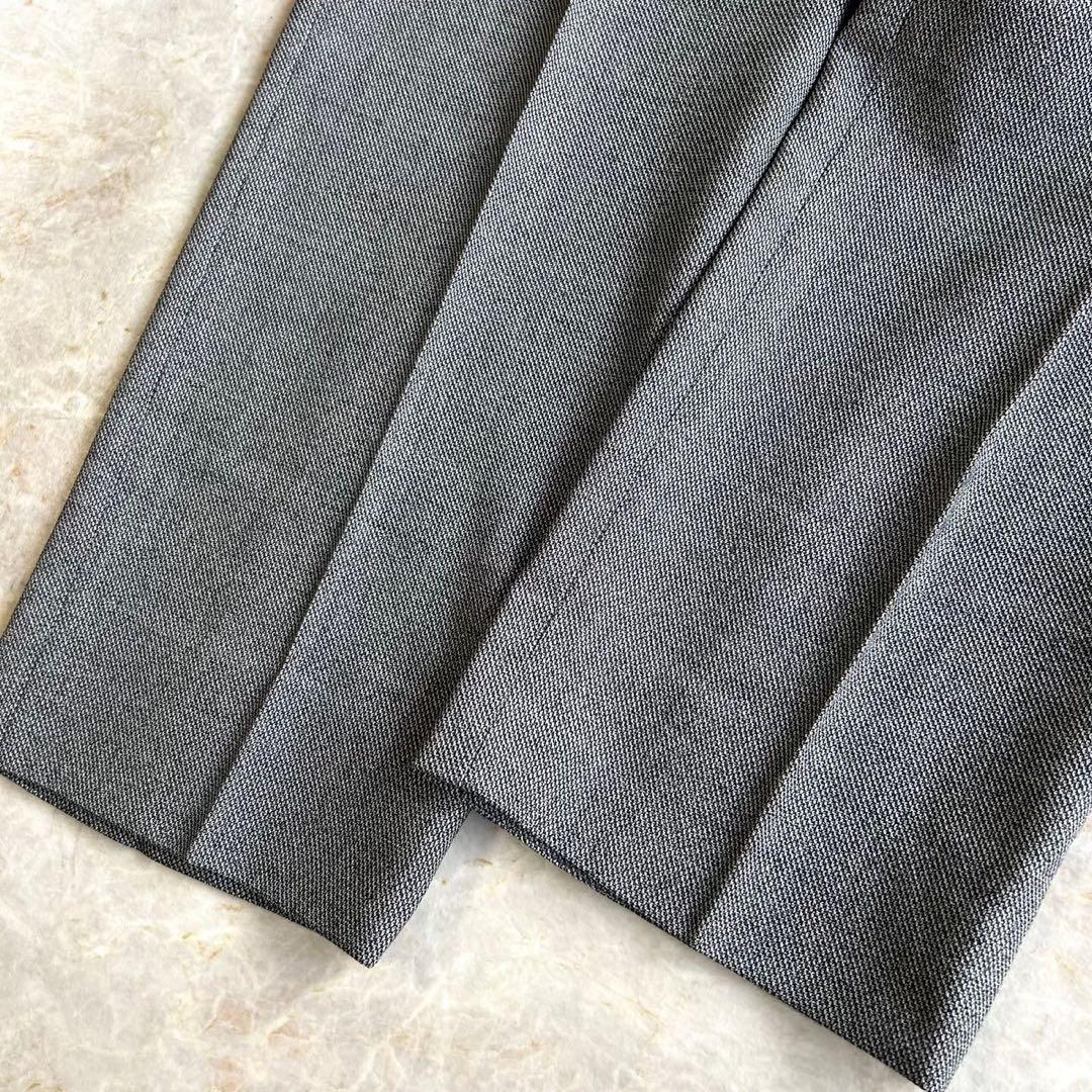 90s BURBERRY バーバリー グレー ダブル ウール セットアップスーツ