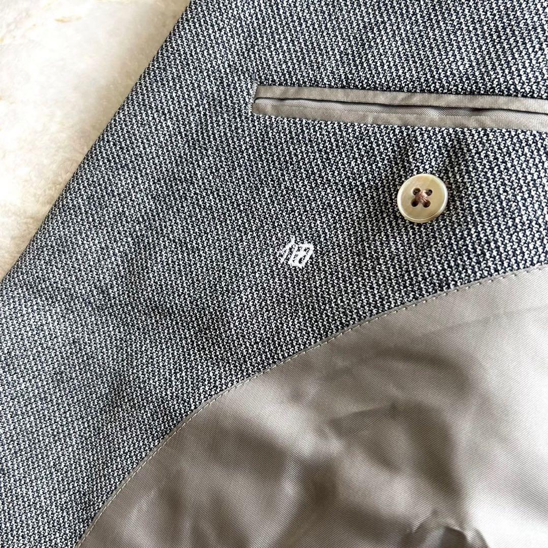 90s BURBERRY バーバリー グレー ダブル ウール セットアップスーツ