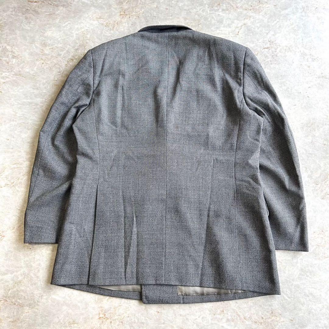 90s BURBERRY バーバリー グレー ダブル ウール セットアップスーツ