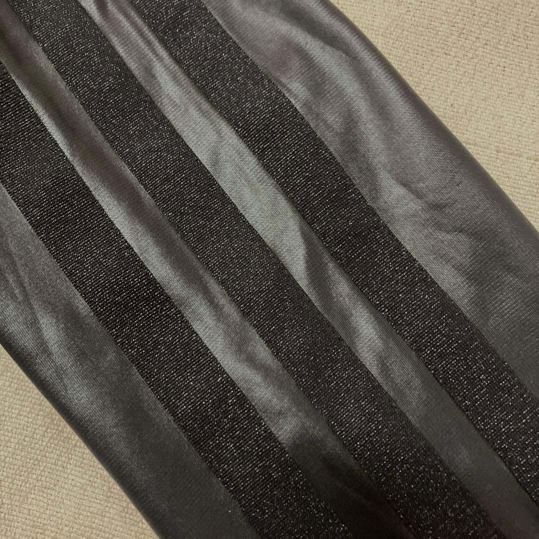 h33)美品アディダストラックジャケット　レザー調　クライマライトL〜LLサイズ