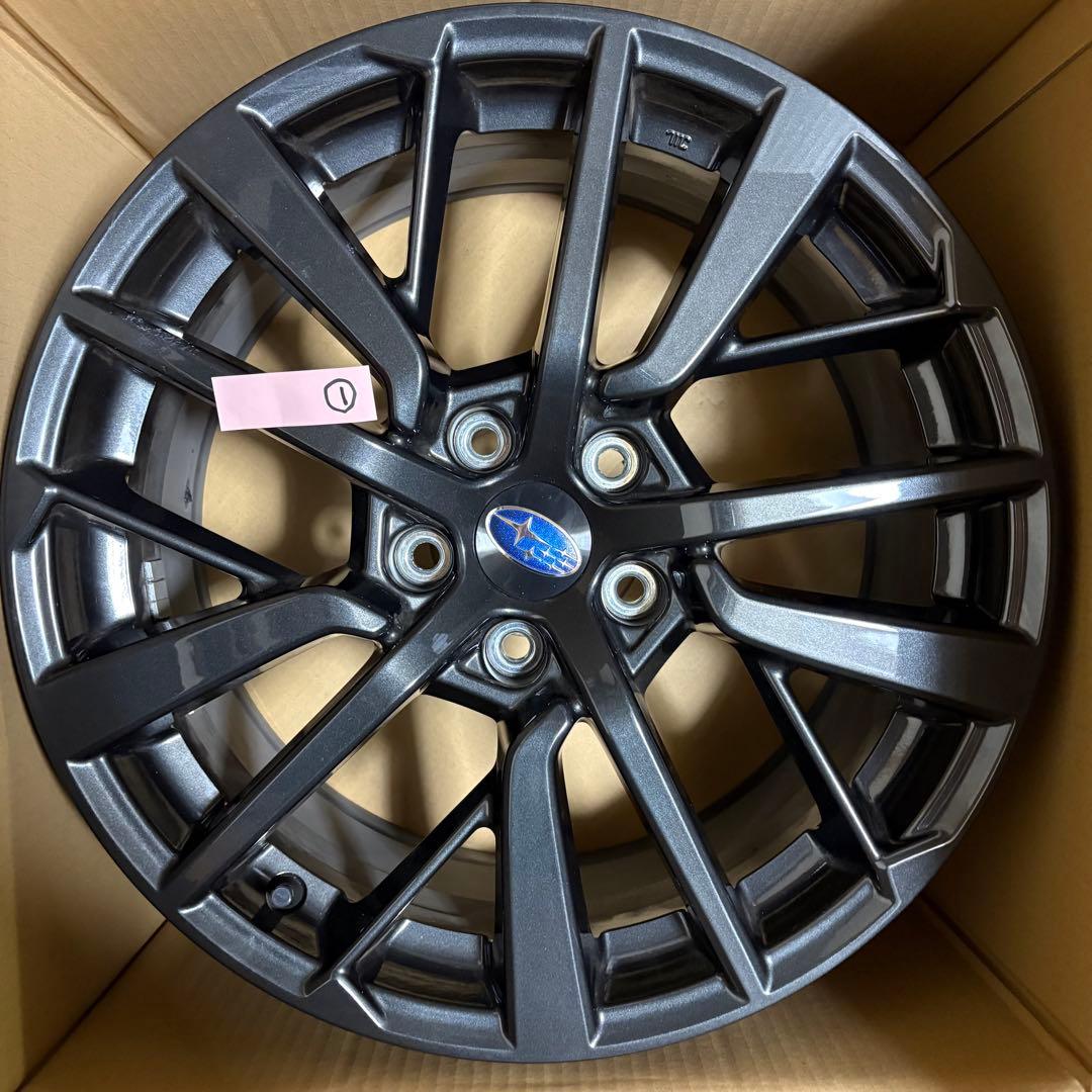 【送料込】WRX S4 VBH STI ブラック 18インチホイール 4本セット