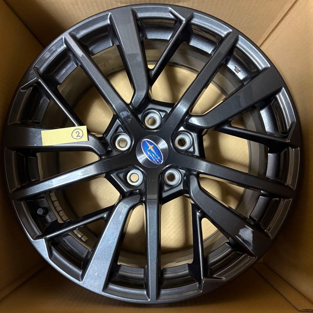 【送料込】WRX S4 VBH STI ブラック 18インチホイール 4本セット