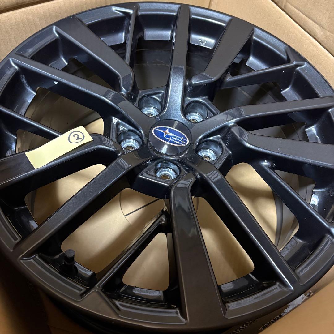 【送料込】WRX S4 VBH STI ブラック 18インチホイール 4本セット