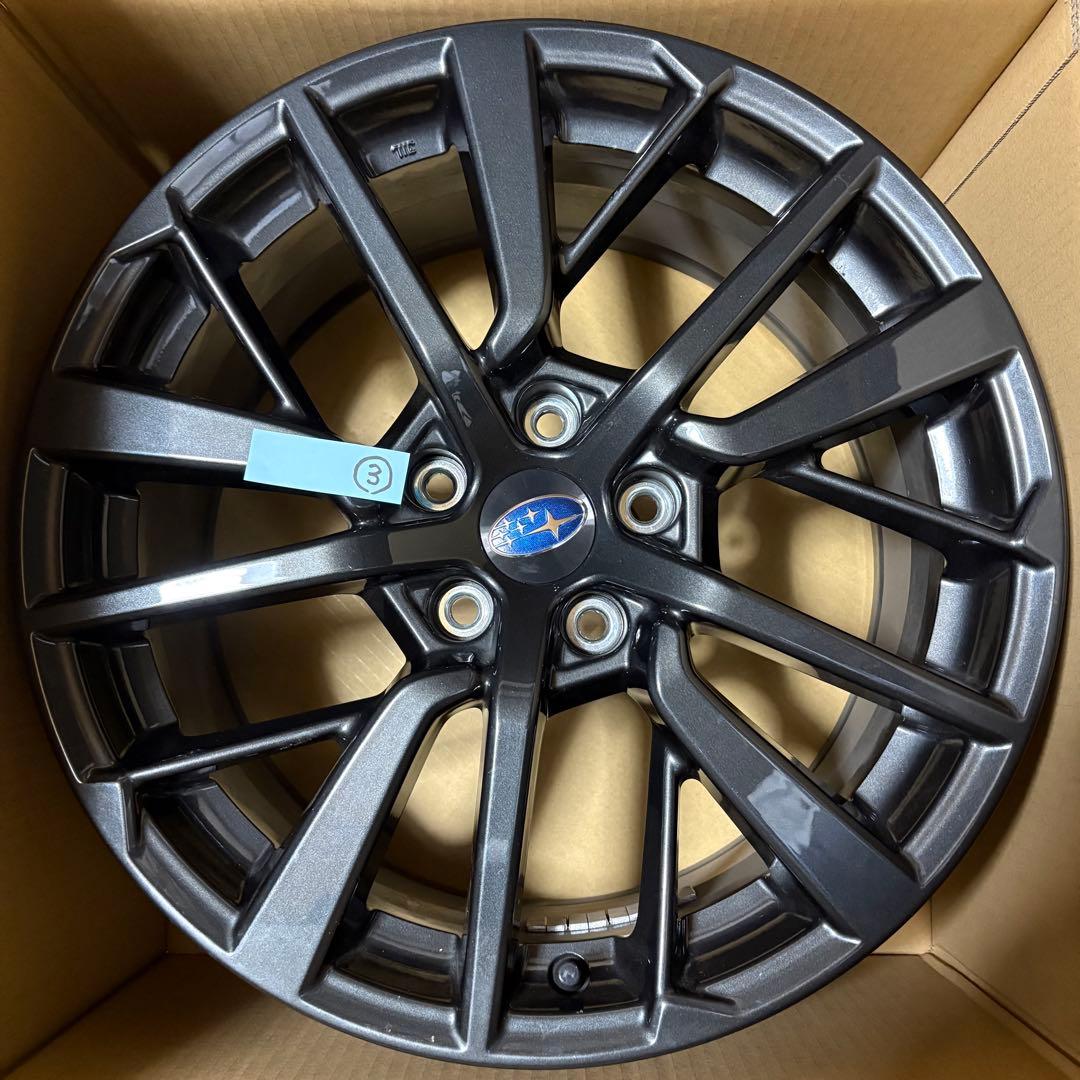 【送料込】WRX S4 VBH STI ブラック 18インチホイール 4本セット