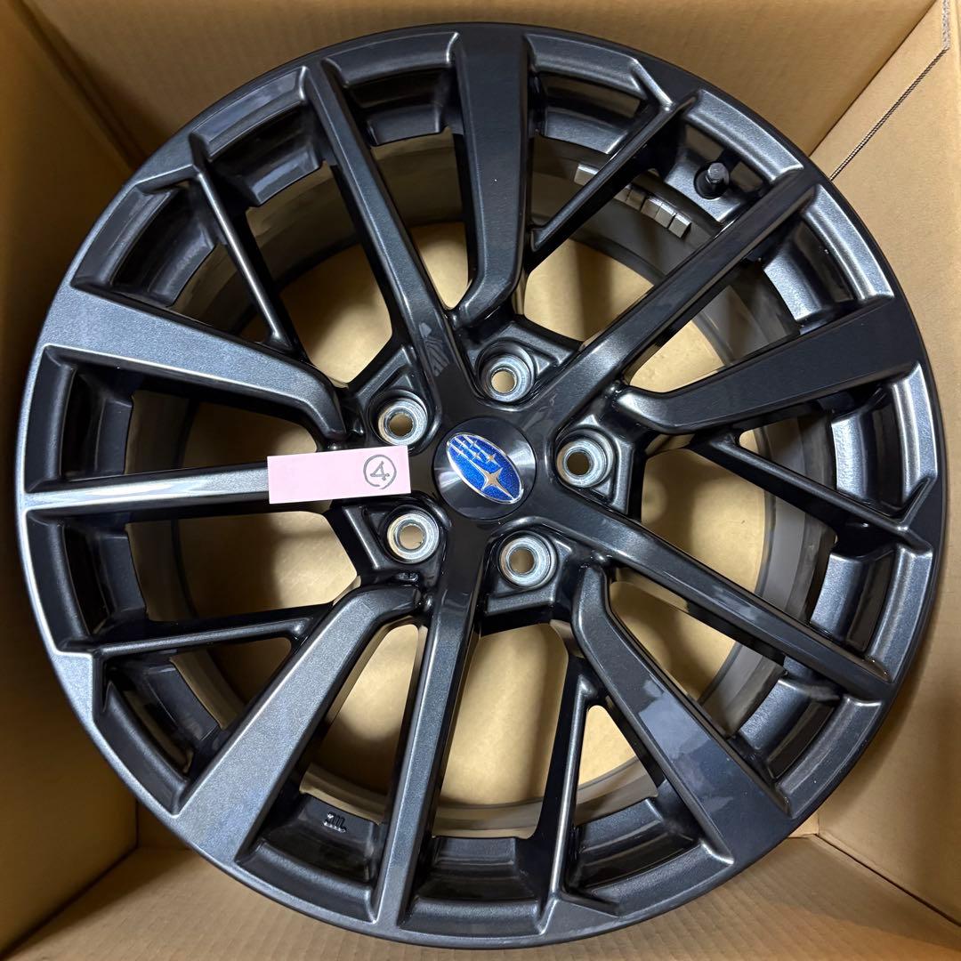 【送料込】WRX S4 VBH STI ブラック 18インチホイール 4本セット