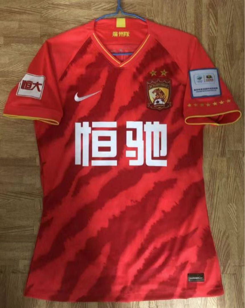 閲覧用⭐︎【選手支給品】広州恒大10番鄭智選手ユニフォームセット6枚