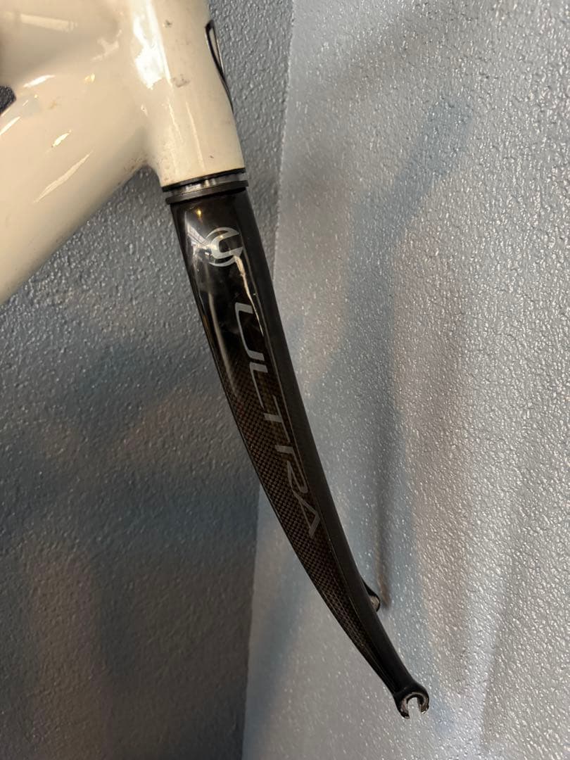 LEADER 725 フレーム ホワイト カーボンフォーク、ヘッドセット付